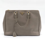 Double Zip Lux Tote Saffiano Leather Large