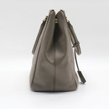 Double Zip Lux Tote Saffiano Leather Large