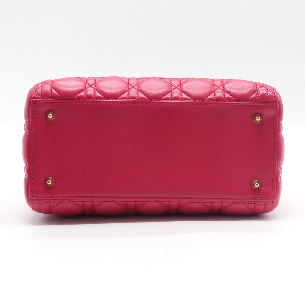 Lady Dior Bag Cannage Quilt Lambskin Medium