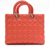 Lady Dior Bag Cannage Quilt Lambskin Large