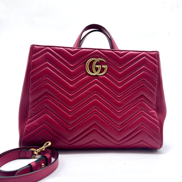 GG Marmont Tote Matelasse Leather