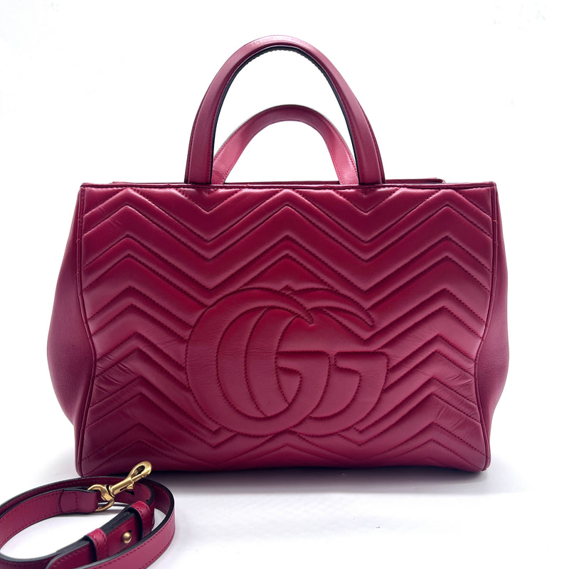 GG Marmont Tote Matelasse Leather