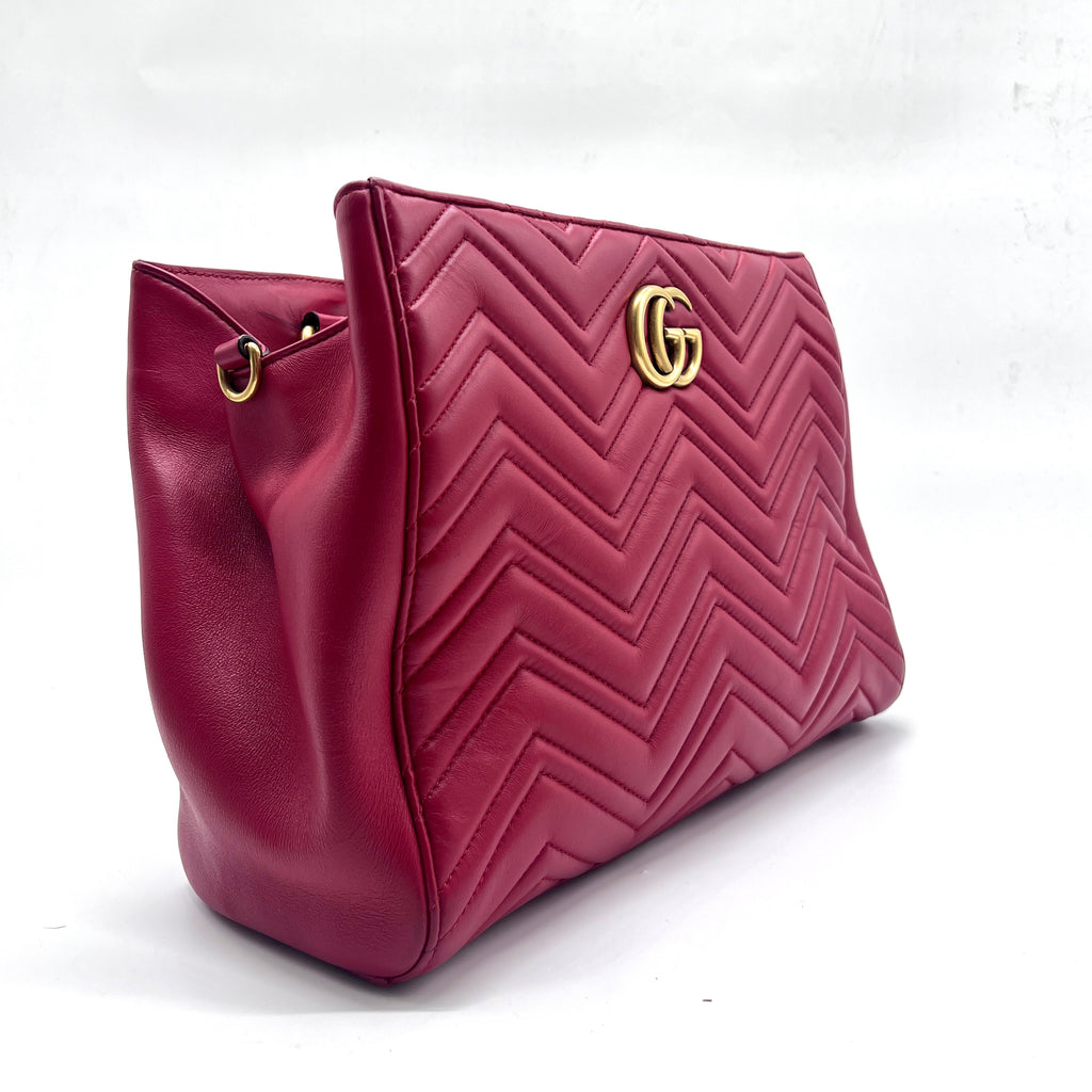 GG Marmont Tote Matelasse Leather