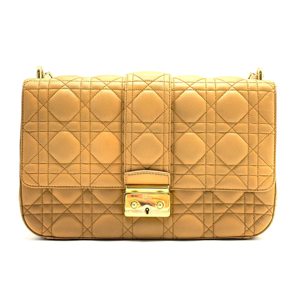 Miss Dior Flap Bag Cannage Quilt Lambskin Medium