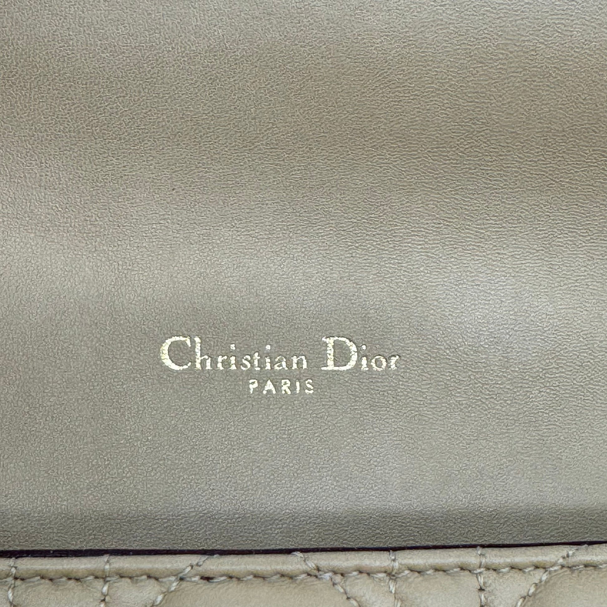 Miss Dior Flap Bag Cannage Quilt Lambskin Medium