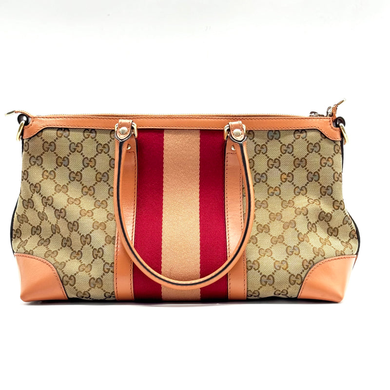 GG Canvas Web Handle Bag