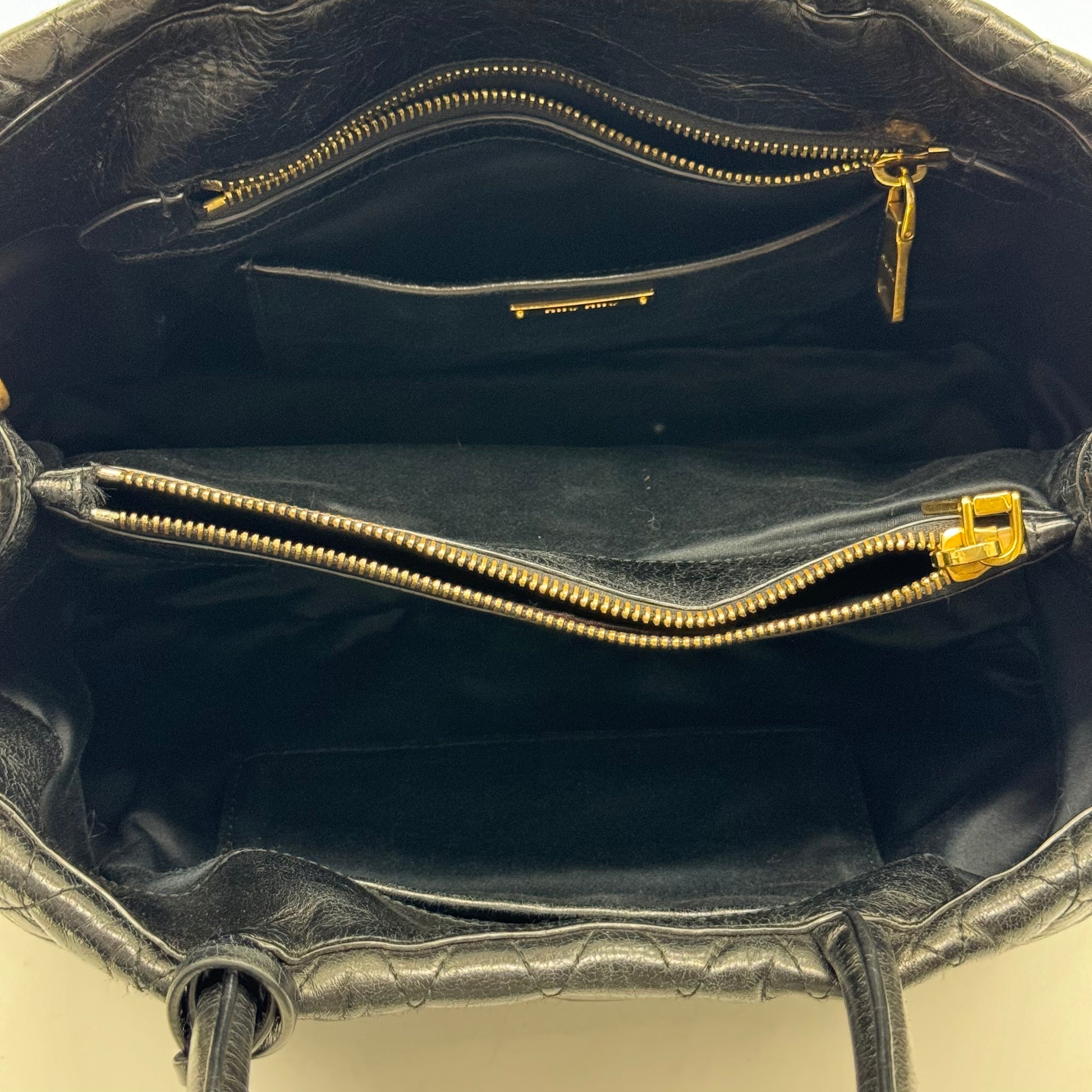 Vitello Shine Trapu Matelassé Leather Tote