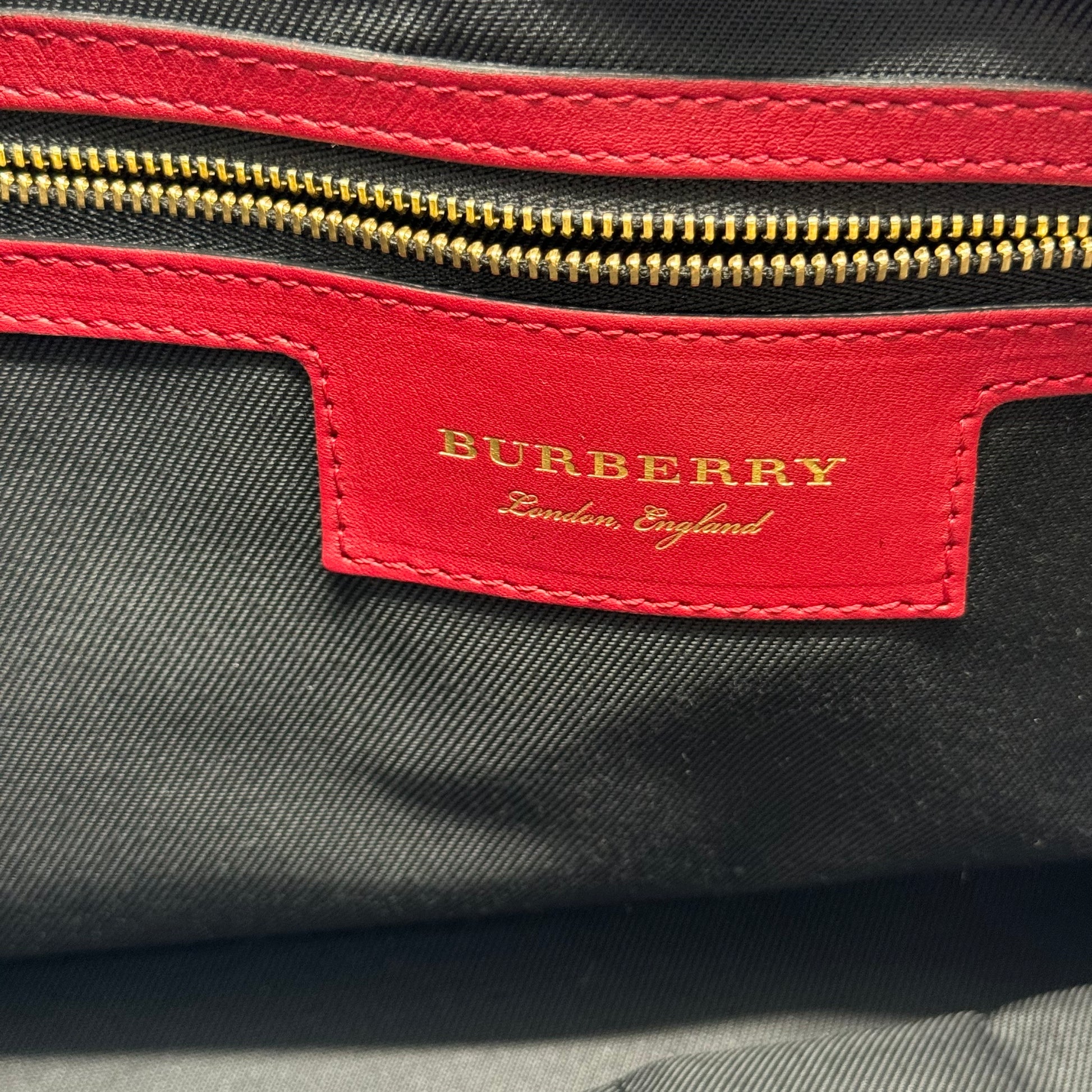 Canterbury Tote Horseferry Check Canvas and Leather Small