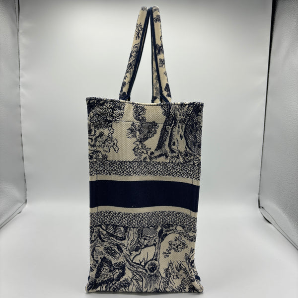 Book Tote Embroidered Canvas Medium