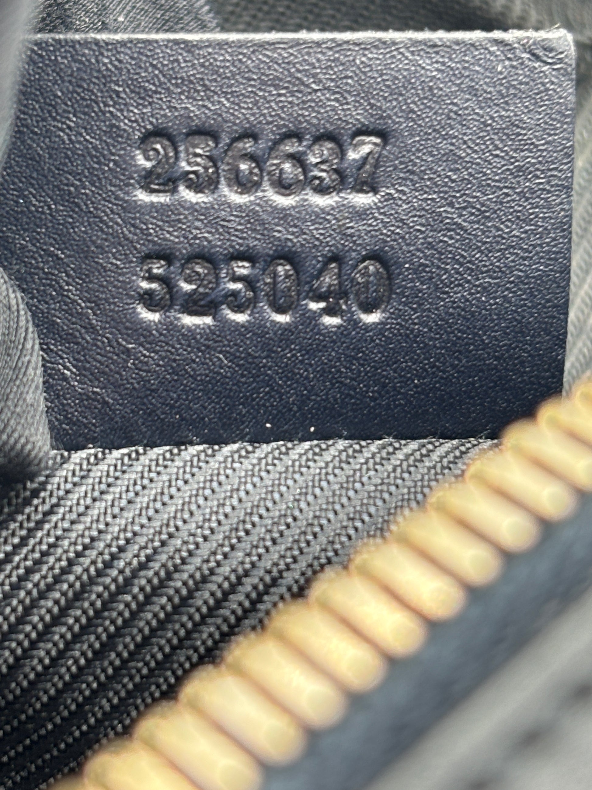 GG Monogram Web Medium Cosmetic Case Navy