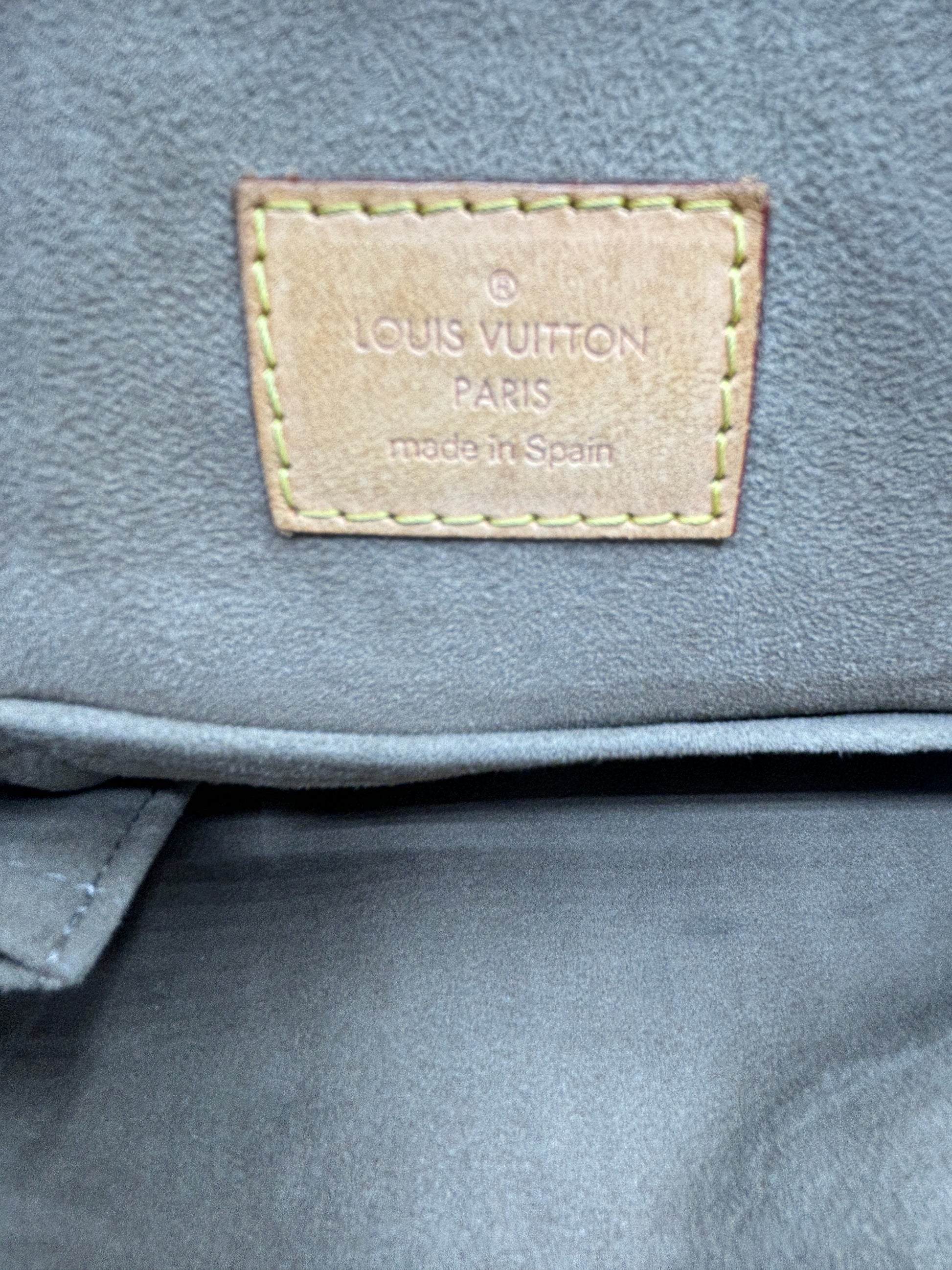 Louis Vuitton Monogram Multicolor Greta Large Shoulder Bag Hobo Tote Black