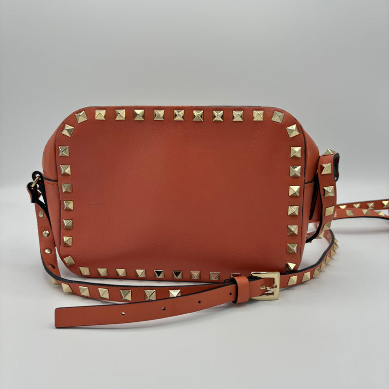 Valentino Garavani Calfskin Rockstud Camera Crossbody Bag