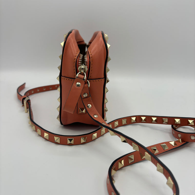 Valentino Garavani Calfskin Rockstud Camera Crossbody Bag