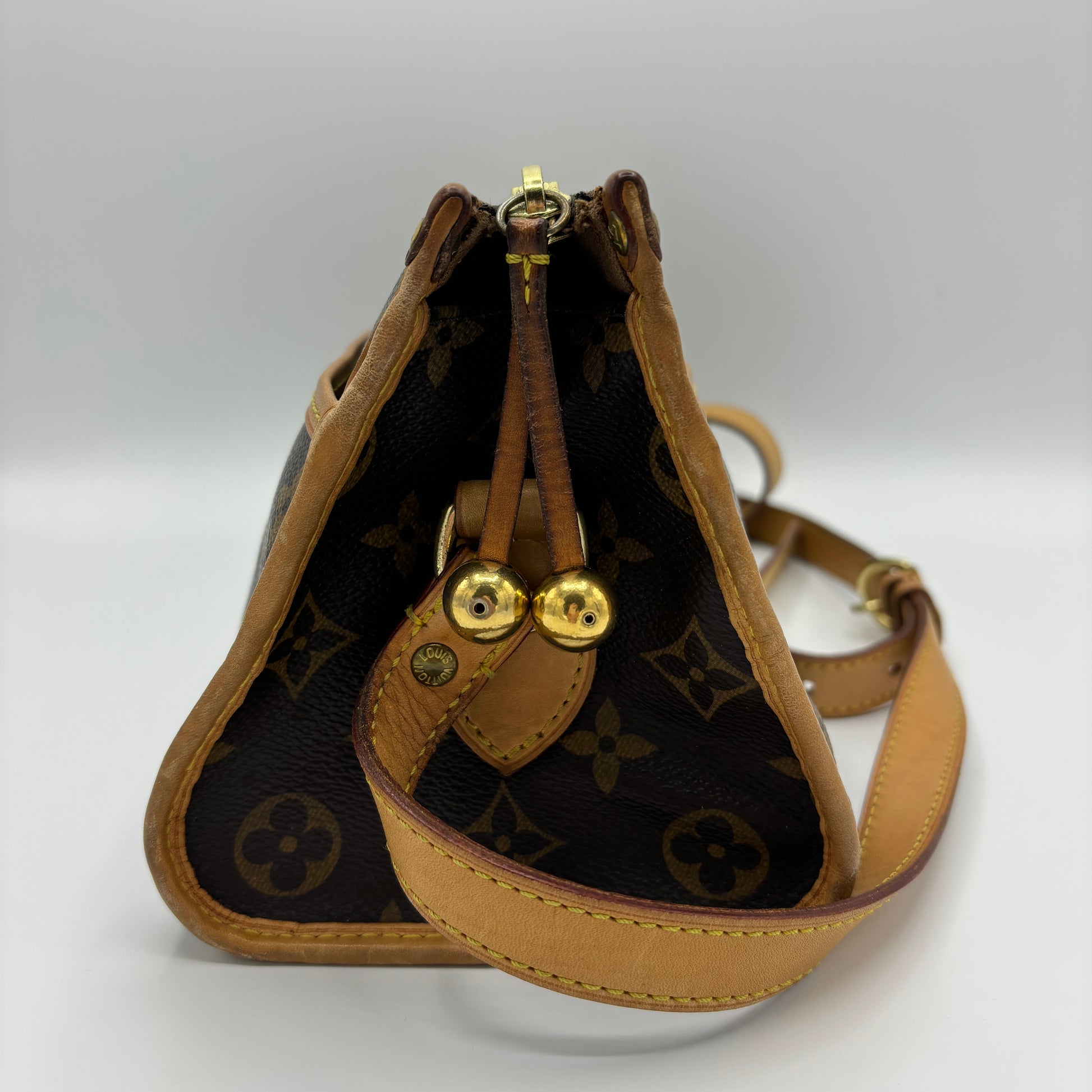 Popincourt Shoulder Bag Monogram Canvas Long