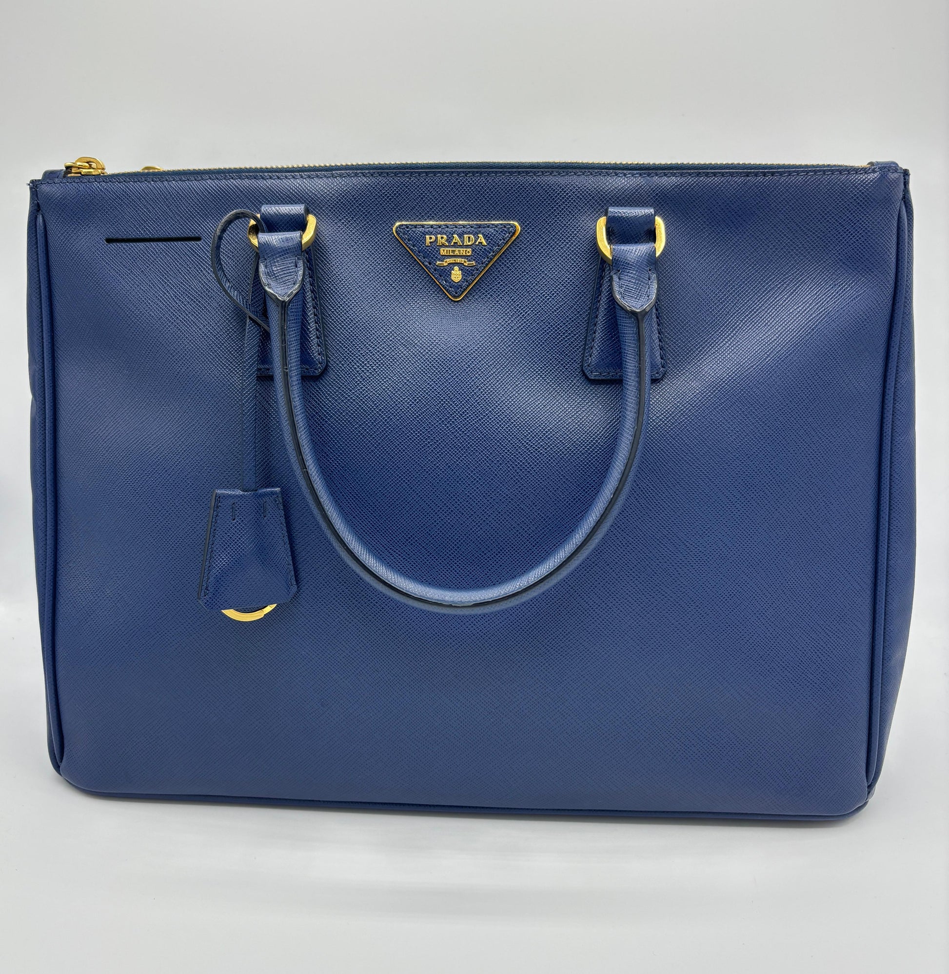 Prada Galleria Double Zip Tote Saffiano Leather Large