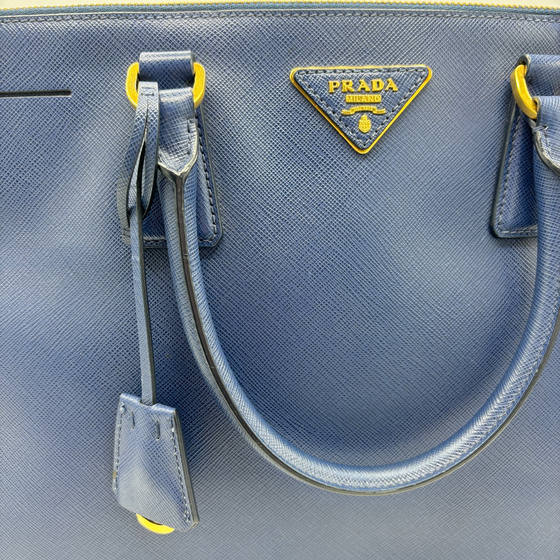 Prada Galleria Double Zip Tote Saffiano Leather Large