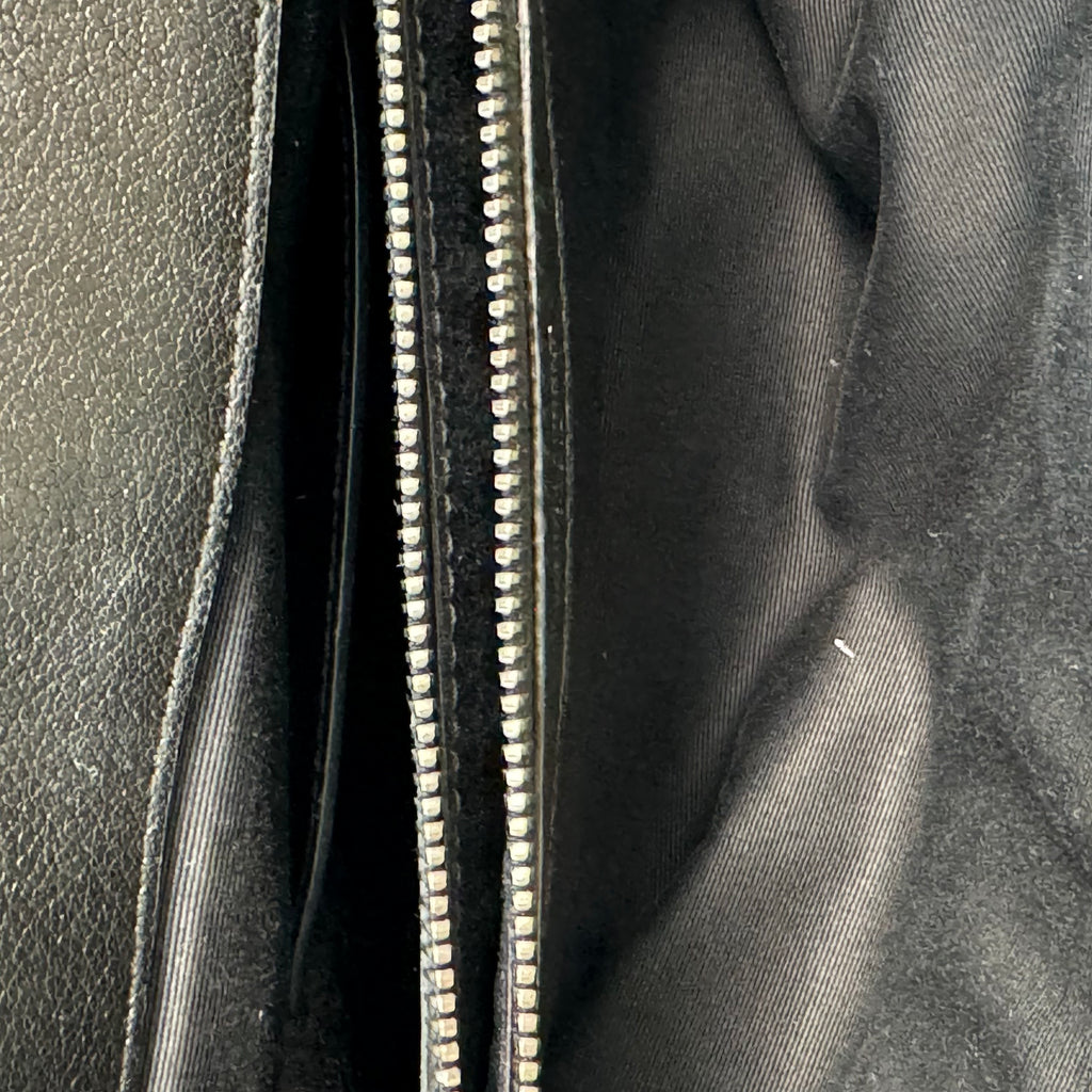 Classic Monogram College Bag Matelasse Chevron Leather Large