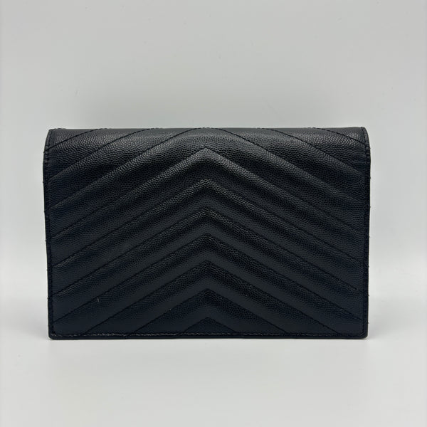 Classic Monogram Envelope Satchel Matelasse Chevron Leather