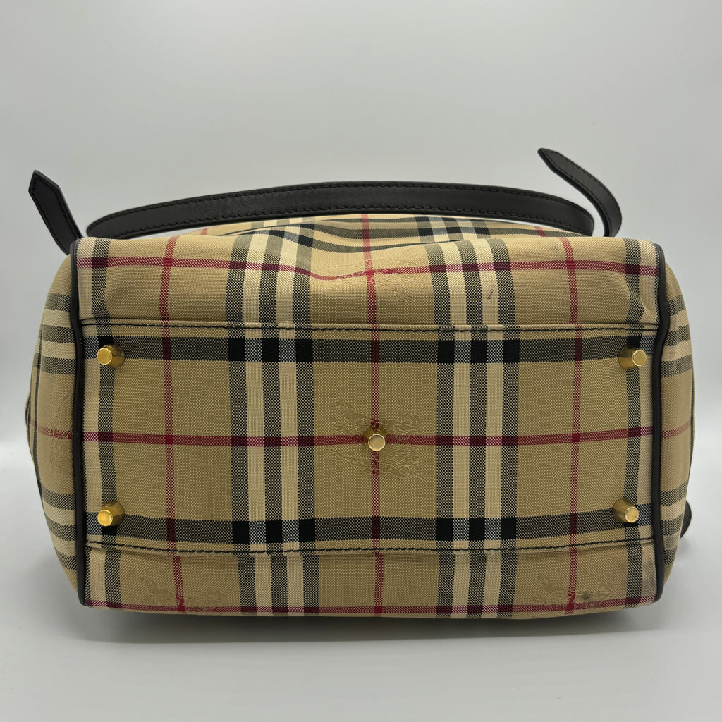 Burberry Canterburry Tote Horseferry Check Canvas