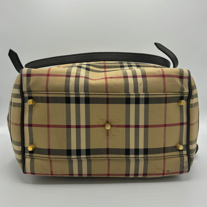 Burberry Canterburry Tote Horseferry Check Canvas