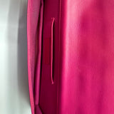 Lambskin Cannage Lady Dior Convertible Clutch Fuchsia