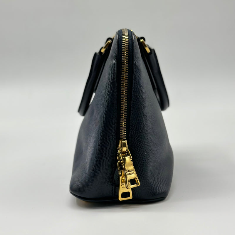 PRADA Saffiano Lux Small Promenade Tote Baltico