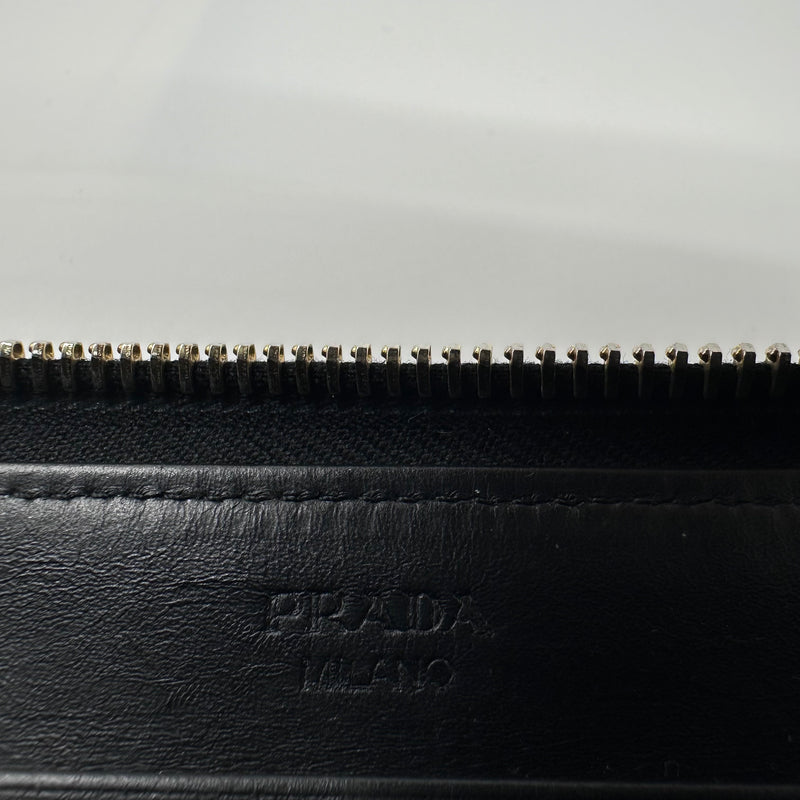 Prada Bow Flap Wallet Saffiano Leather Long