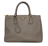 Prada Double Zip Lux Tote Saffiano Leather Medium