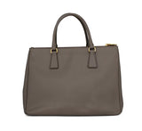 Prada Double Zip Lux Tote Saffiano Leather Medium