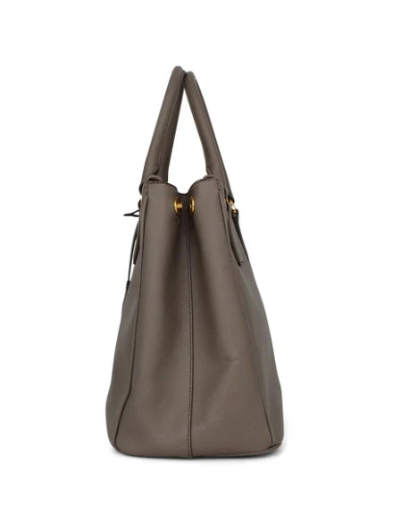 Prada Double Zip Lux Tote Saffiano Leather Medium