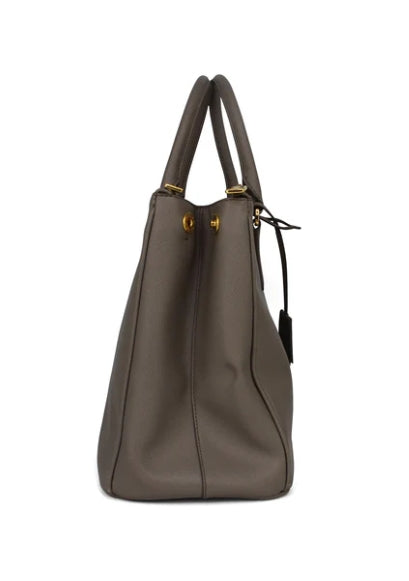 Prada Double Zip Lux Tote Saffiano Leather Medium