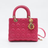 Lady Dior Bag Cannage Quilt Lambskin Large