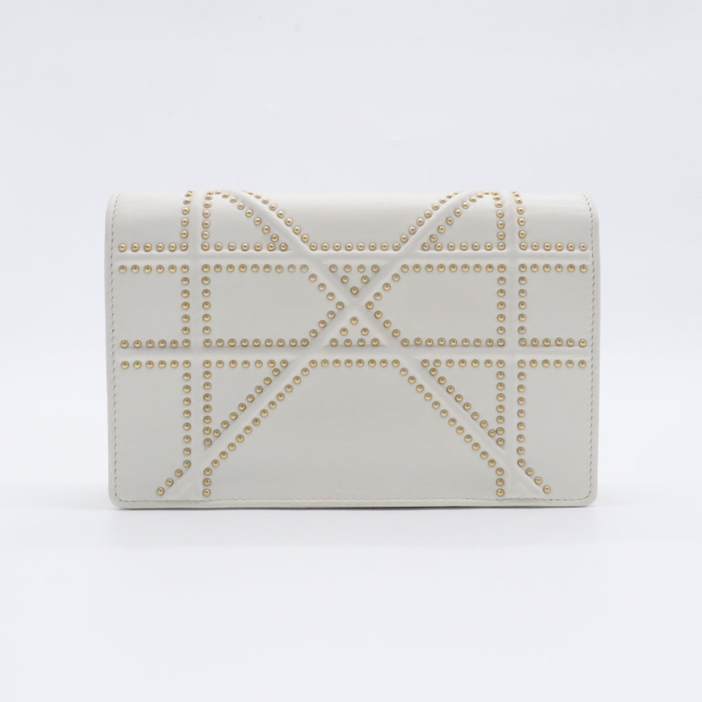 Studded Diorama Wallet On Chain