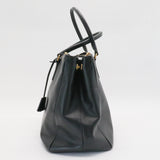 Double Zip Lux Tote Saffiano Leather Large