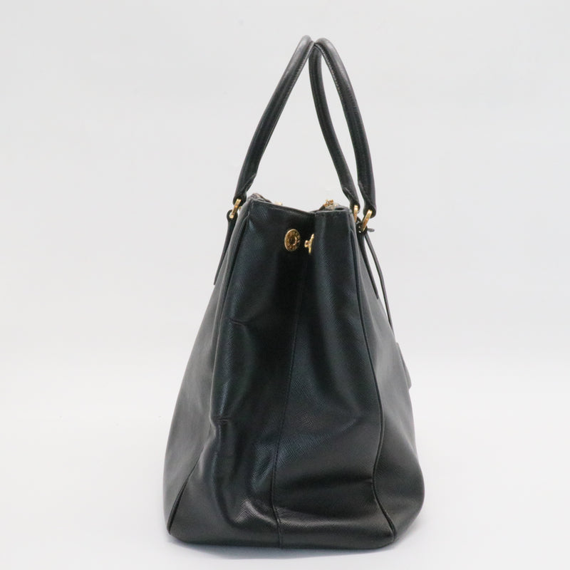 Double Zip Lux Tote Saffiano Leather Large