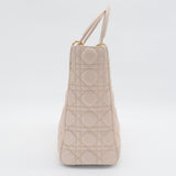 Lambskin Cannage Large Lady Dior Light Pink