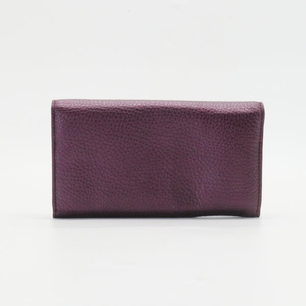 Metallic Leather Nouveau Bamboo Wallet