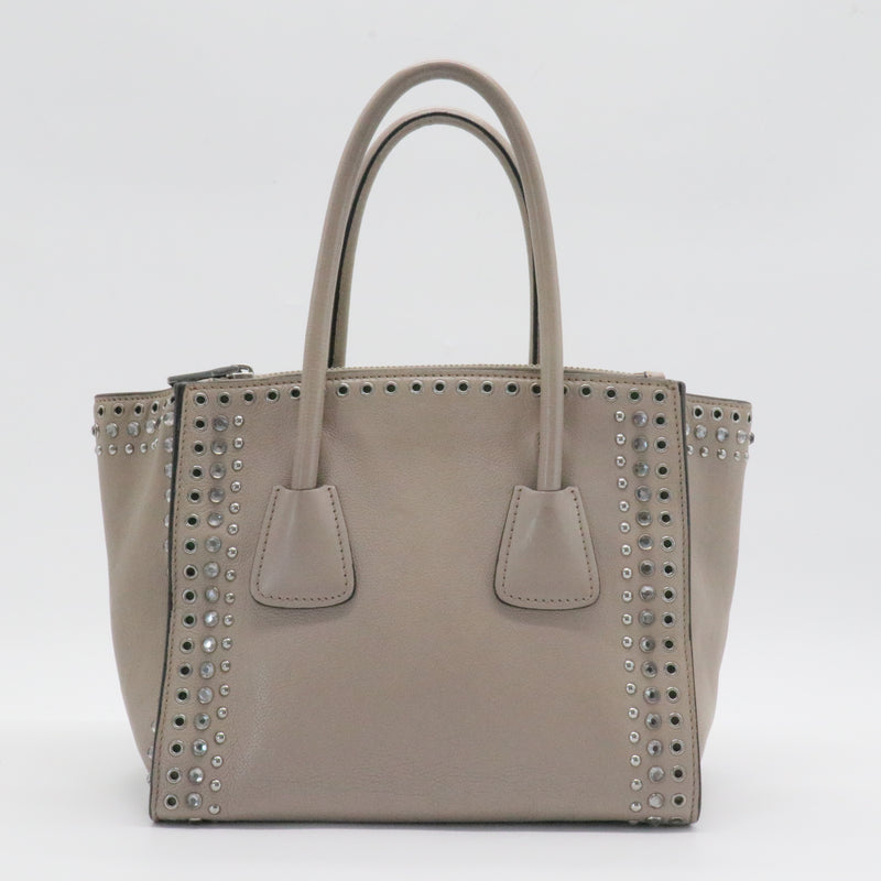 Twin Pocket Tote Studded Leather Small