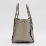 Twin Pocket Tote Studded Leather Small