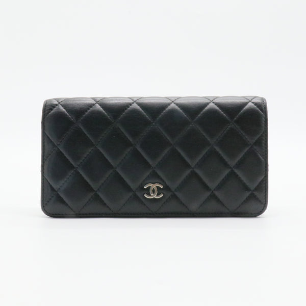 L-Yen Wallet Quilted Caviar