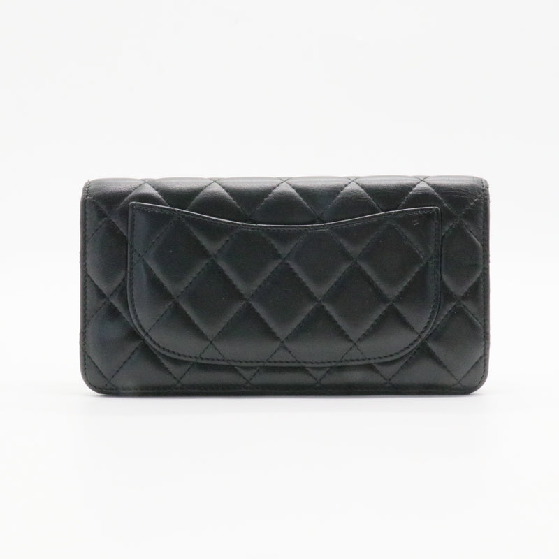 L-Yen Wallet Quilted Caviar