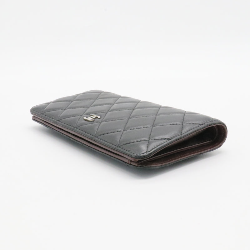 L-Yen Wallet Quilted Caviar