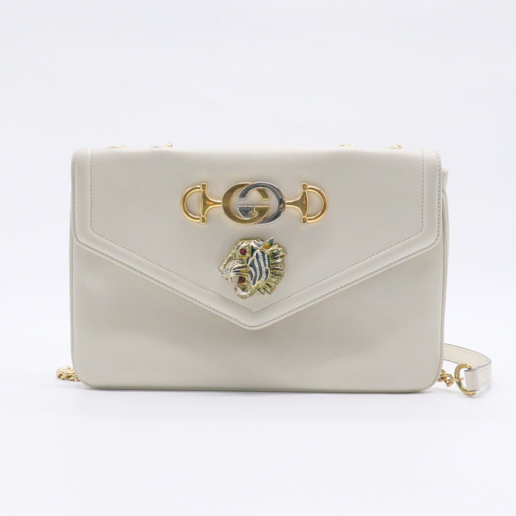 Rajah Chain Shoulder Bag Leather Medium