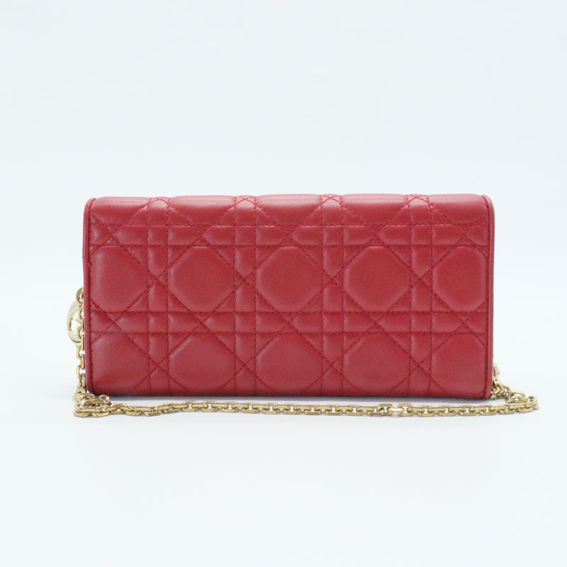 Lady Dior Croisiere Chain Wallet Cannage Quilt Lambskin