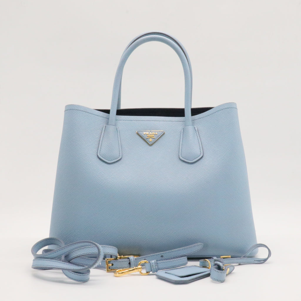 Cuir Double Tote Saffiano Leather Large