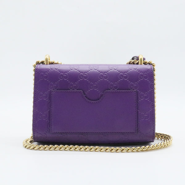 Padlock Shoulder Bag Guccissima Leather Small