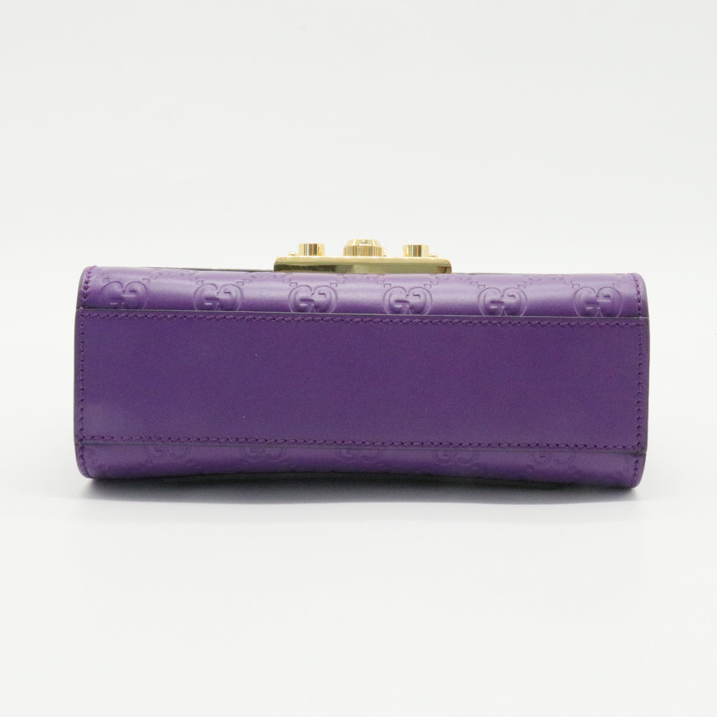 Padlock Shoulder Bag Guccissima Leather Small