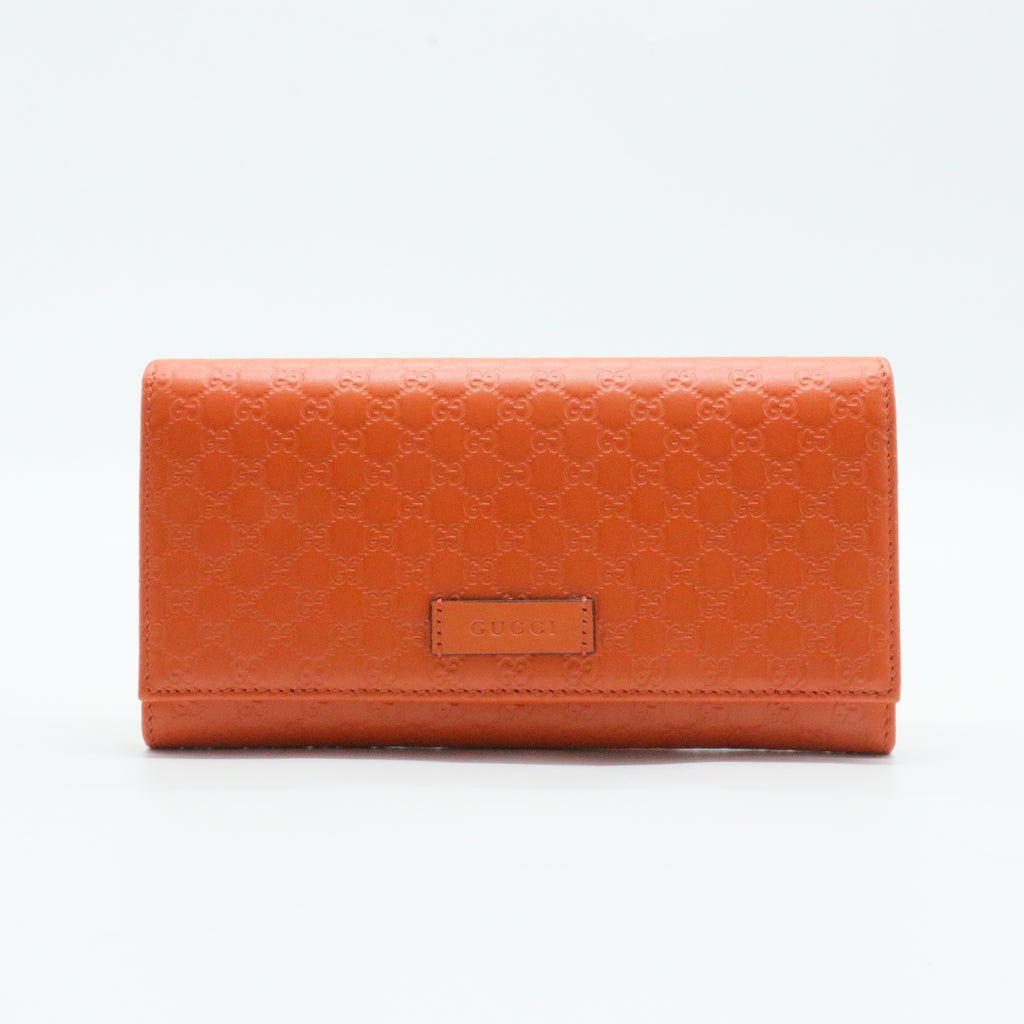 Flap Wallet Microguccissima Leather Long