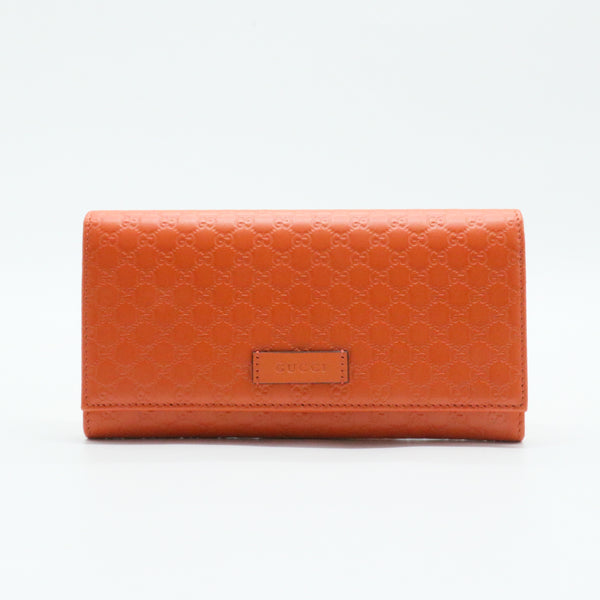 Flap Wallet Microguccissima Leather Long