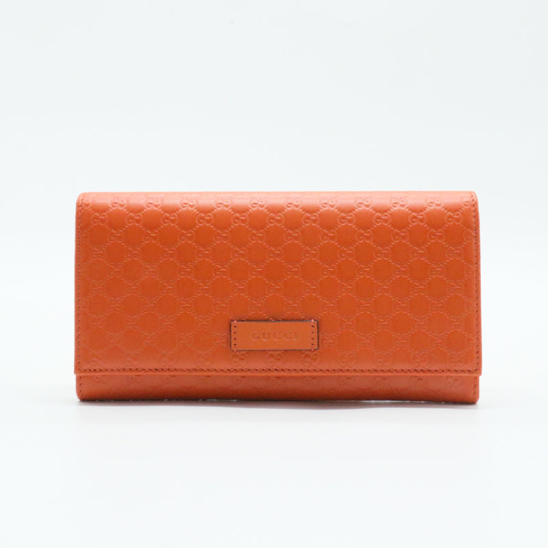 Flap Wallet Microguccissima Leather Long